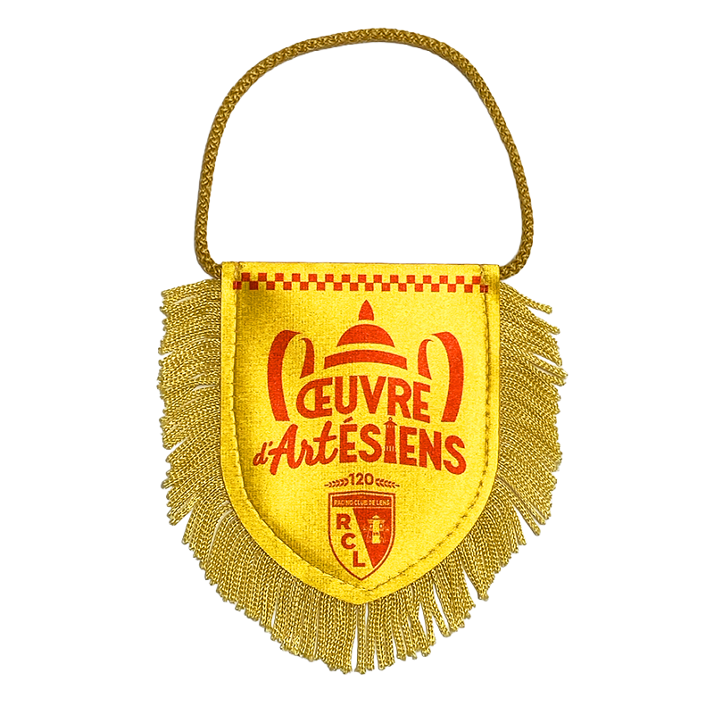 Mini Fanion Rc Lens Vainqueurs Coupe De France 2026 De Dos