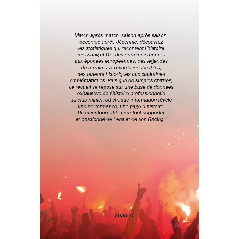 Livre « Lens L'histoire En Chiffres » Verso