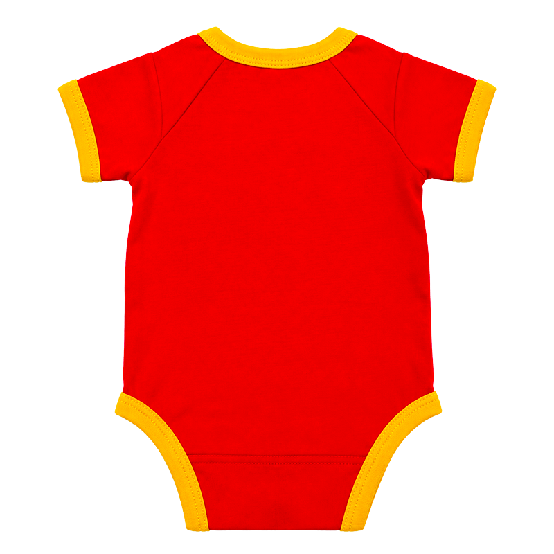 Body Mc Bébé P'tit Lensois Rouge De Dos