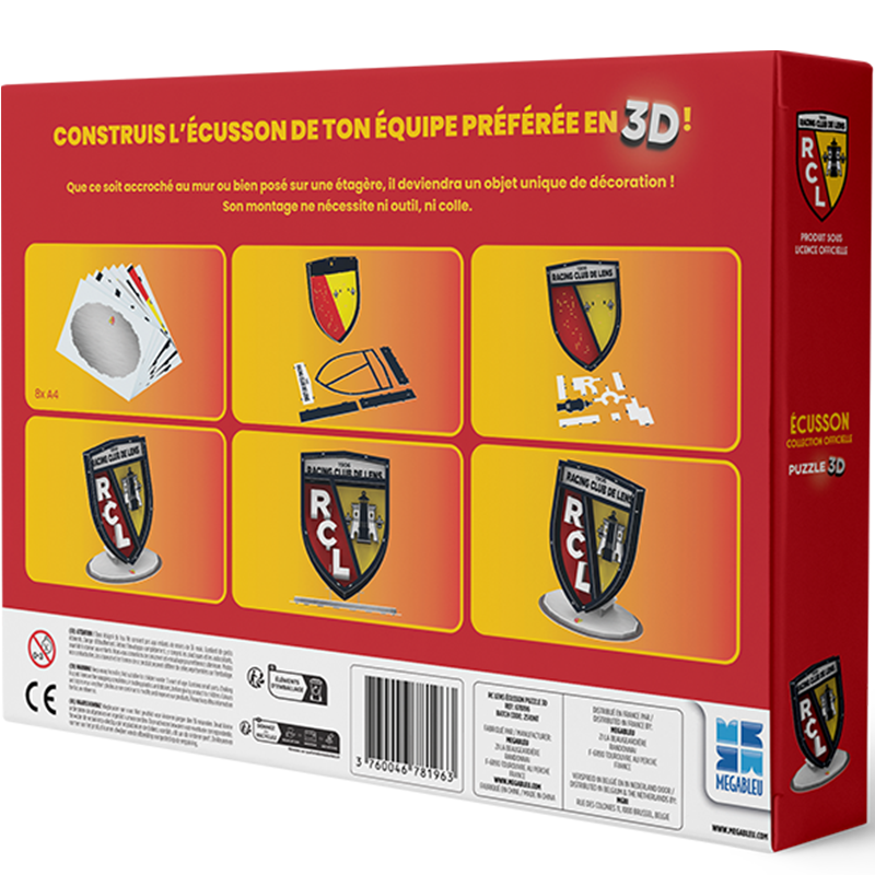 Puzzle 3 D Blason Rc Lens De Dos