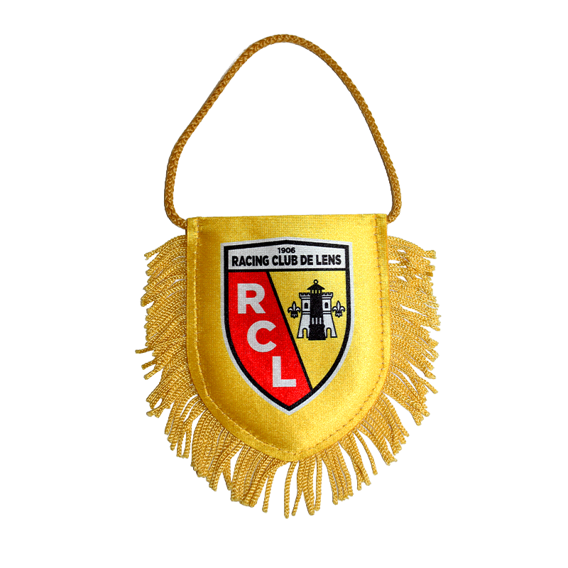 Mini Fanion Rc Lens Jaune Verso
