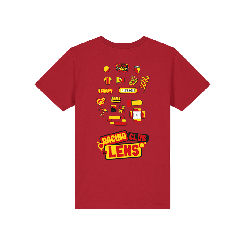 Tee Shirt Lampi (rouge) De Dos