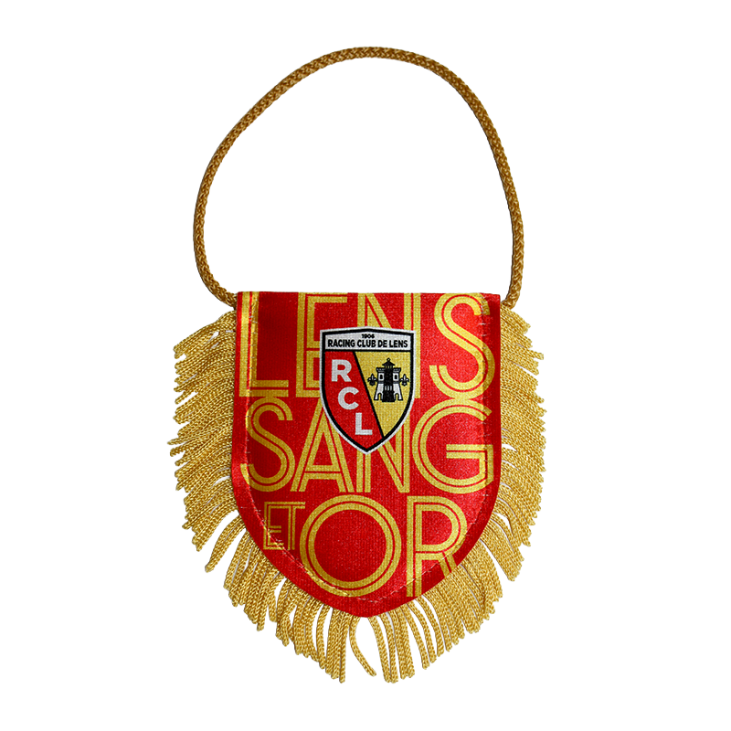 Mini Fanion Rc Lens Rouge Recto